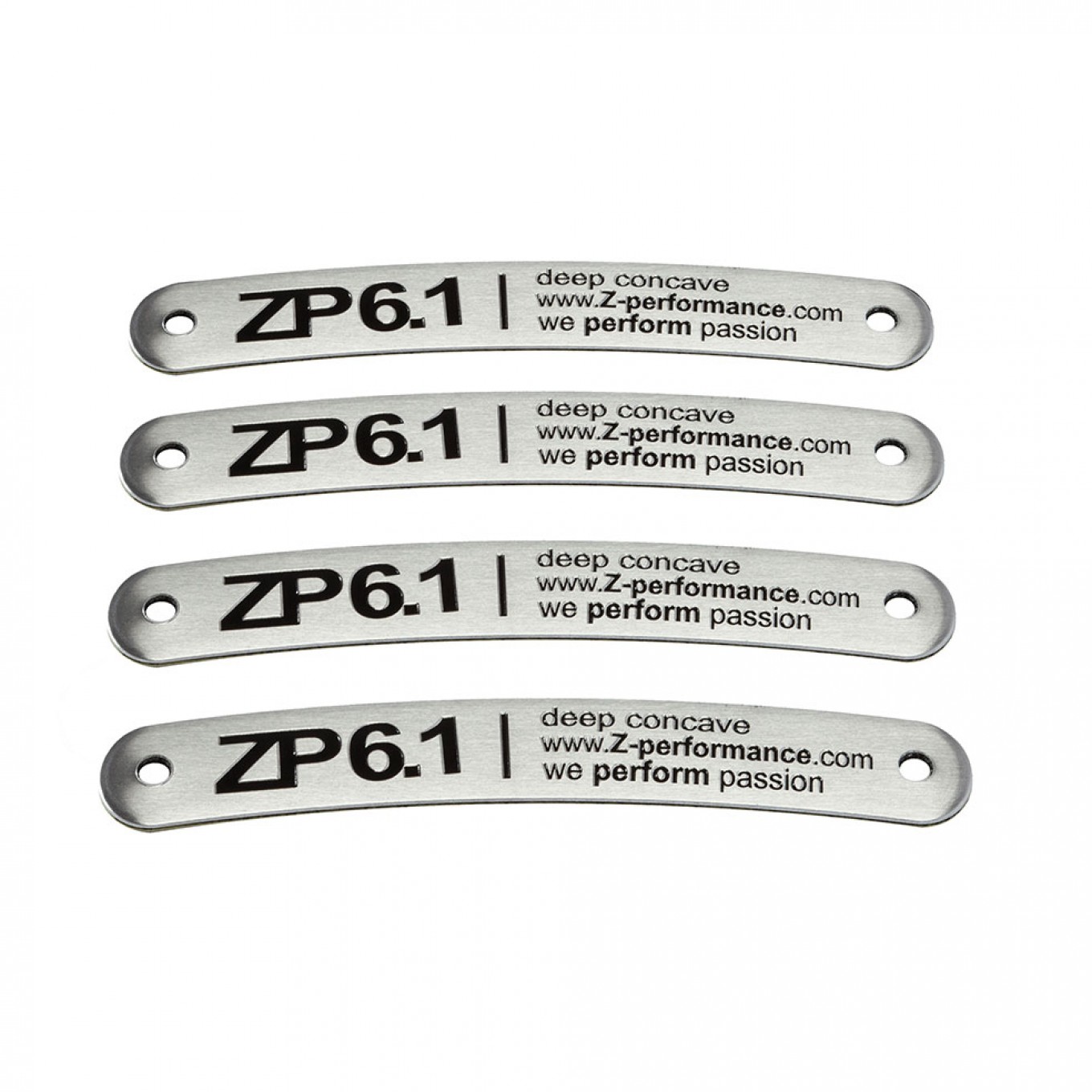 ZP6.1 Felgenplättchen | SILBER (4 Stk inkl Nieten)